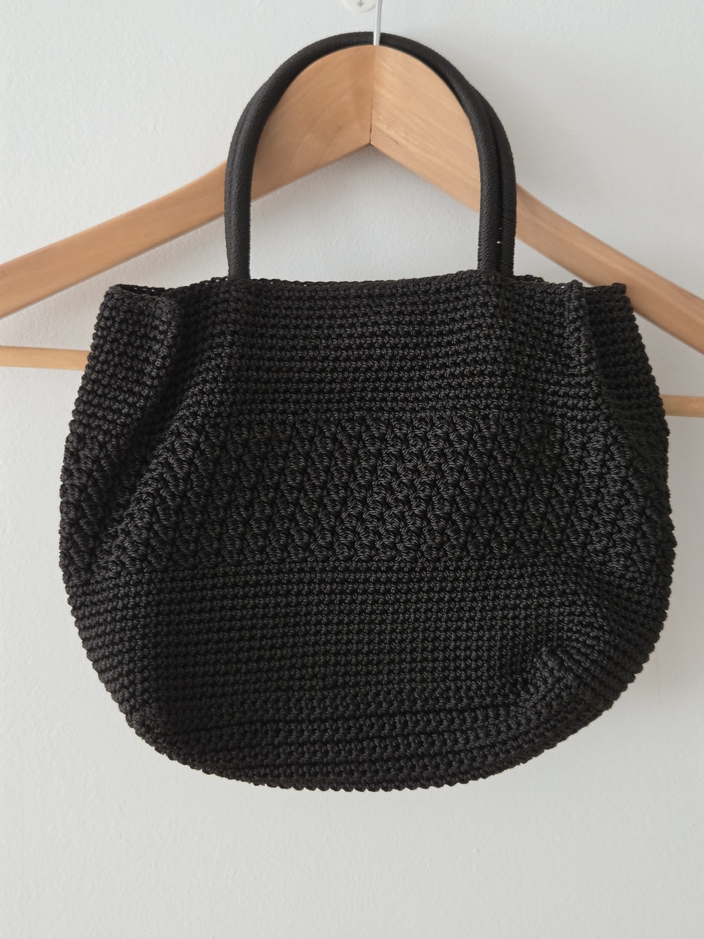 90s Jessica Black Crochet Tote Bag - Women